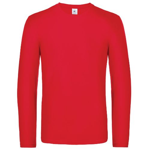 B & C Collection B&C #E190 Long Sleeve Red